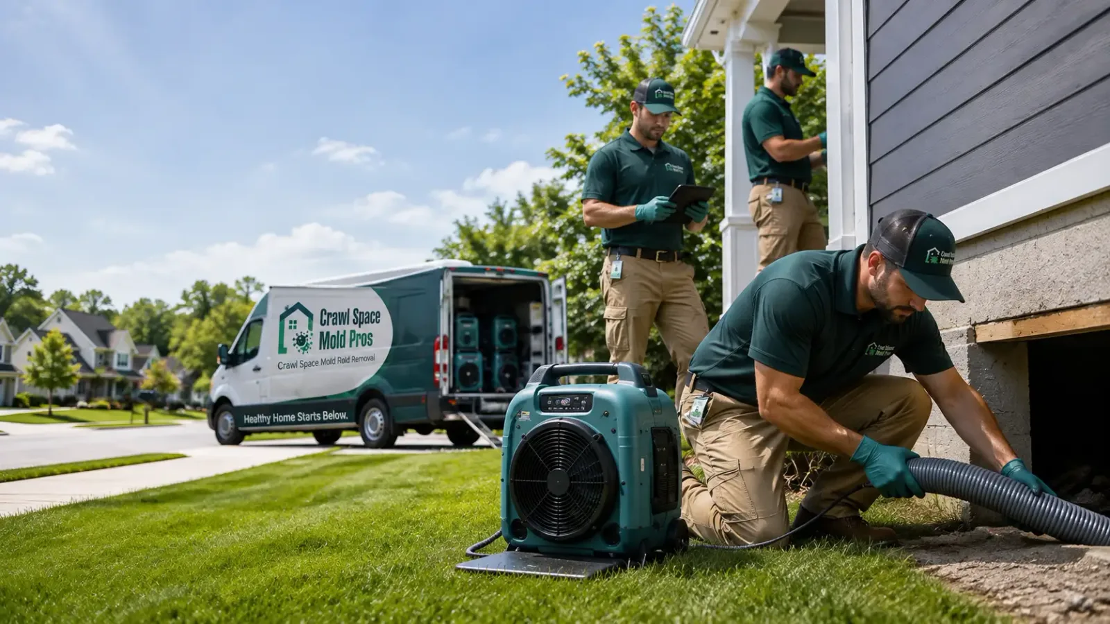 Crawl Space Mold Removal in Casey, IL
